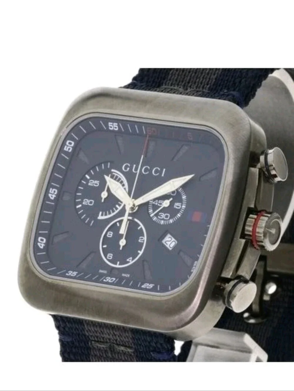 Gucci Coupe Chronograph  Model YA131202 or 131.2) New with Box and Tags